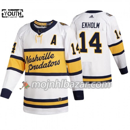 Dresovi Nashville Predators Mattias Ekholm 14 Adidas 2020 Winter Classic Authentic - Dječji